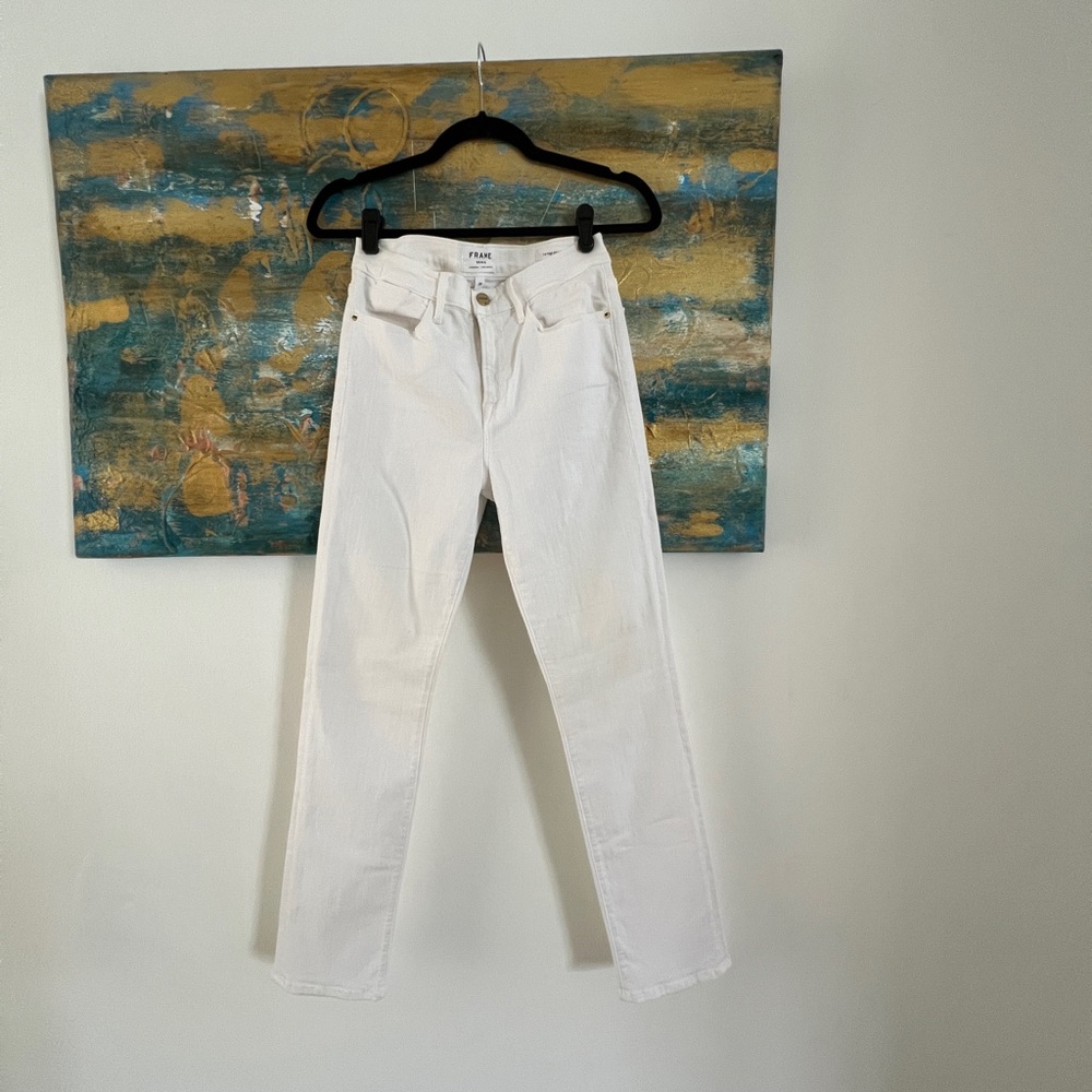Frame le high straight jeans